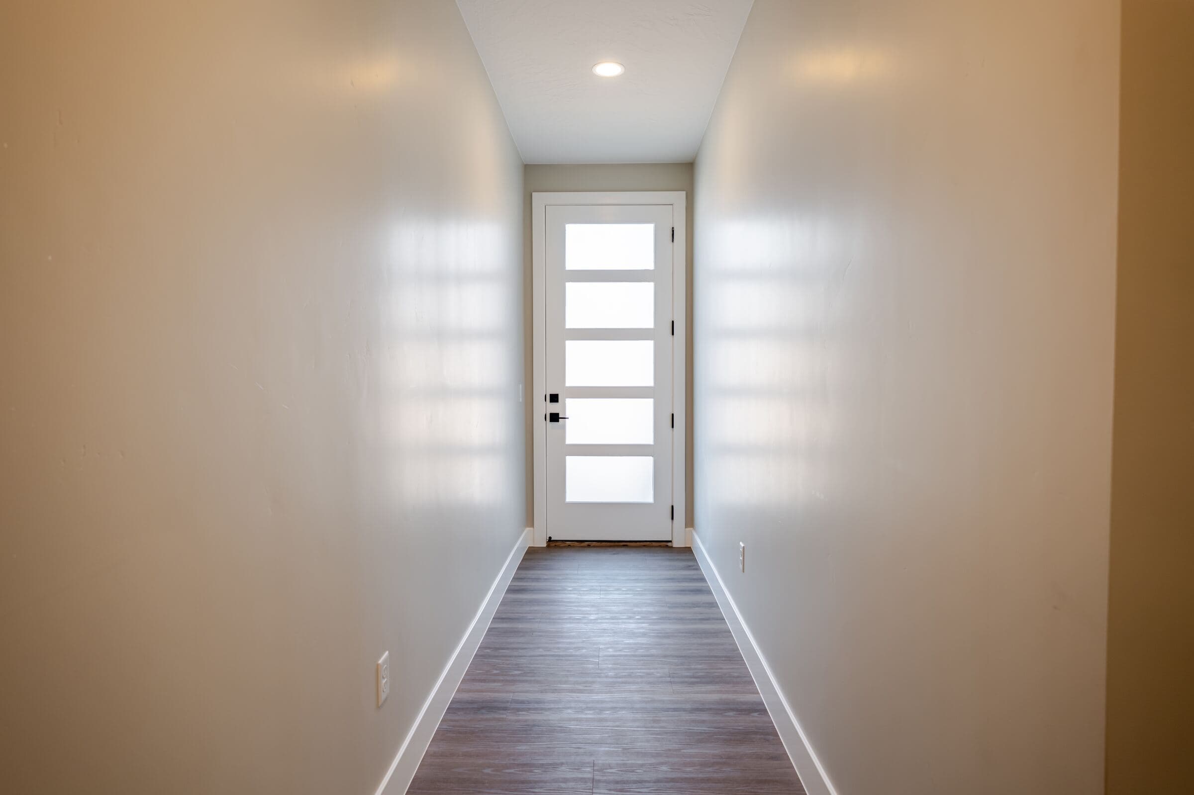 Entry hall leading to the front door
